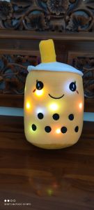 Boneka boba L 30cm ada lampu led warna