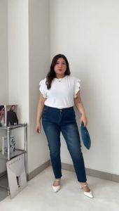 CELANA JEANS WANITA  7/9 TINT USSY  -SYS CLOTHIER