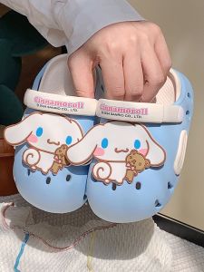 Adorable Sanrio Childrens Sandals Outdoor Anti-slip Thick Bottom Thin Strip Clog Shoes Summer Beach Slippers for Girls