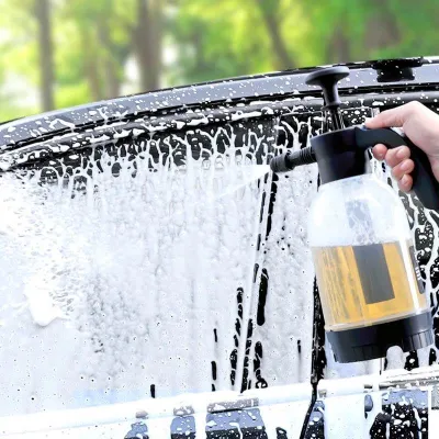 Bình xịt bọt tuyết rửa xe ô tô xe máy AMOS kèm đầu phun chống gió Bình tưới cây áp suất tiện cầm tay 2L tiện dụng