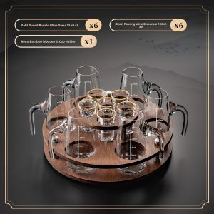 BOANG | Home Crystal Glass Chinese Style Personalized Wine Cup Set