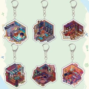Bandai | For Persona Shirogane Naoto Akechi Goro Cartoon Cute Series Acrylic Keychain Anime Peripherals Backpack Pendant Festival Gift