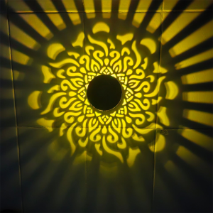 Solar Wall Fence Light Lamp Powered Garden Lights Patio Led Outdoor Decorative Yard For Steps Pathway Deck Step Metal Waterproof