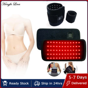 Hengfa Lina 60 LEDs Red&Infrared Light Therapy Belt 850nm 660nm Back Pain Relief Burn Fat Wrap Slimming Machine Waist Heat Pad Full Body
