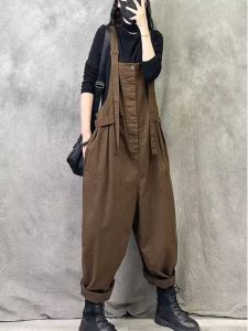 Original Design Womens Workwear Cargo Pants Loose Fit High Waist Long Trousers Casual Fashion Retro Style Online Exclusive