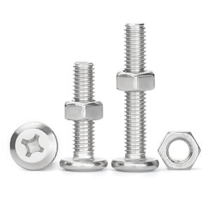 Yi Se Dian Zi | Furniture Fastener Set 304 Stainless Steel Flat Head Cross Screw and Nut Combination