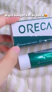 Super Whitening Orecare Herbal Toothpaste 100% Original Odol Penghilang dan Pembersih Karang Gigi Memutihkan dan Mencerahkan Gigi Menyembuhkan Gigi Berlubang dan Gusi Bengkak Perlindungan dari Penyakit Gigi serta Membuat Gigi Sehat Alami Paket 1 PCS