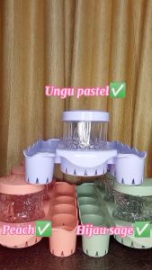 CALISTA NAMPAN BECKEL  TOPLES 3PCS SET RAK AQUA 10PCS TOPLES CALISTA 3 DAUN PLUS RAK AQUA