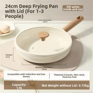 CAROTE | Non-Stick Titanium Ceramic Frying Pan for Induction Cooker