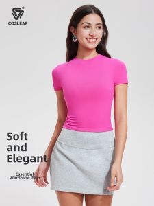 COSLEAF | Breathable and Elastic Slimming Womens Sports Top for Running and Fitness