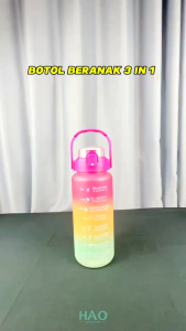 PASAR ASEMKA13 - 3pcs Botol minum beranak 3in1 botol minum set 3 botol minum dewasa anak