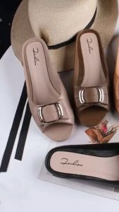 OKAIDO Sandal Mules Selop Wanita Cewek Perempuan Gaya Fashion Korea Style Nyaman Kekinian
