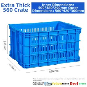 DANBIYIN | Perforated Food-grade Plastic Crate For Vegetable And Fruit Processing And Transport
