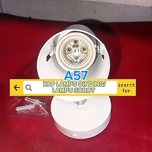 A57 KAP LAMPU E27 SOROT PLAFON SPOTLIGHT TEMPAT BESI 100% ORI BELAJAR BACA METAL RUMAH LAMP PENERANG BOHLAM LED FITING FITTING TIANG STAND GAGANG DUDUKAN HOLDER NAIK TURUN FLEXSIBLE MEJA TABLE LANTAI LIGHTING STANDING DOP TAHAN PANAS  Harga belum termasuk
