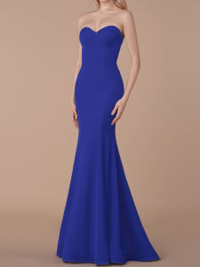 Romagic Elegant Women Cocktail Prom Strapless Bridesmaid Dress Royal Blue Graduation Party Classic Evening Dresses Summer 2025