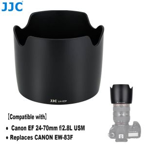 JJC EW-83F เลนส์ฮูด EW83F กันแดดสําหรับเลนส์ Canon EF 24-70 มม. f / 2.8L USM แทนที่ฟิล์มกันรอยเลนส์ Canon EW-83F วัสดุ ABS