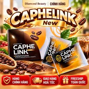 Caphelink cà phê sức khỏe hộp 20 gói - Thơm ngon - Tinh túy - Sáng khoái - Sức khỏe tăng cường - Tinh túy & tập trung hiệu quả - Mình mắt khỏe khi học tập làm việc - Sáng khoái mỗi ngày