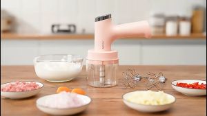 เครื่องผสมอเนกประสงค์ไข่ไฟฟ้าเครื่องบดกระเทียมชาร์จไฟได้ใช้งานง่ายพริกขี้หนูสับเนื้อสับต้นหอมสับถั่วลิสงบดใช้ในบ้านทางเลือกที่ดีที่สุดสำหรับของขวัญ#LHB40
