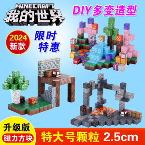 Magnetic World Mini Magnetic Blocks Assembly Toy Gift for Boys 2.5cm Full Set Plastic Magnetic Building Blocks Educational Toys