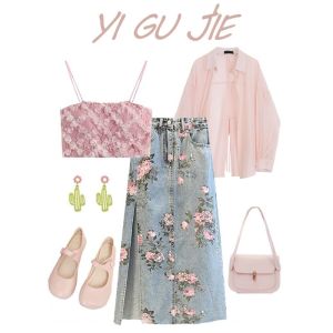 YNY | Pink Sheer Long Sleeve Womens Blouse Autumn 2026