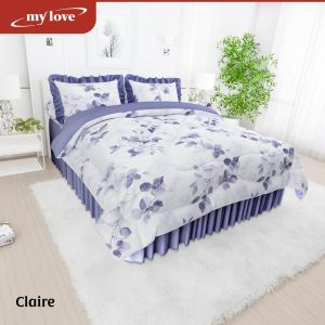 Bedcover set rumbai all new my love ukuran 180x200 tinggi 30 original
