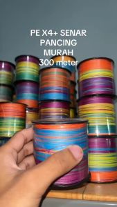 Senar PE 300m Super Kuat Kecil Halus Anti Keriting 300 Meter / Benang Pancing Aksesoris Memancing Ukuran 04 06 08 1 2 3 4 5 6 7 8
