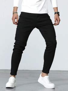 Men Denim Jeans Long Pants Pant Seluar Jean Seluar Panjang Lelaki Blue Black Light Dip Mp