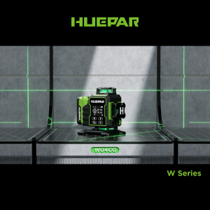 Huepar ระดับเลเซอร์ 360° 16 เส้น สีเขียว พร้อมฐานหมุนไฟฟ้า Bluetooth 4D LCD ควบคุมระยะไกล สำหรับงานก่อสร้างและตกแต่งภายใน W04CG ส่งฟรี