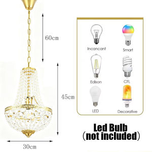 Retro Crystal Pendant Light Medieval Style LED Antique Bronze Pendant Lamp Dining Living BedRoom Hotel Decor Ceiling Chandelier