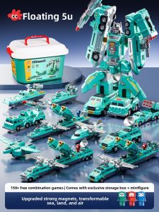 FUZAO | Educational Magnetic Robot Transformer Toy for Children 3-6 Years Old
