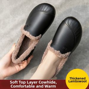 Haporri | Soft Sole Warm Leather Shoes for Middle-aged 40+