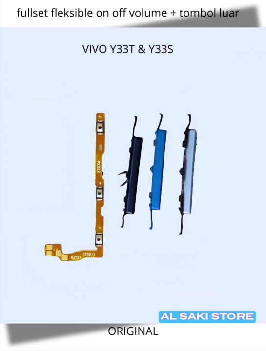 Ruban Connecteur Boutons On/Off Et Volume Pour Smartphone Vivo Y21 Et Y33s - Pièce Neuve Générique