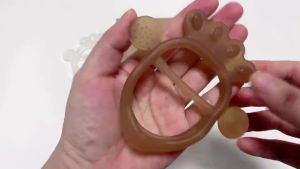 Lakoe Mainan teether bayi Gelang gigitan bayi Bahan silikon BPA FREE