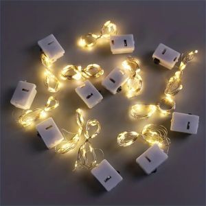 4/10/40PC 2M20LED Battery String Lights Waterproof Copper Wire LED Starry Sky Lights Used for Party Bouquet and Room Decorati