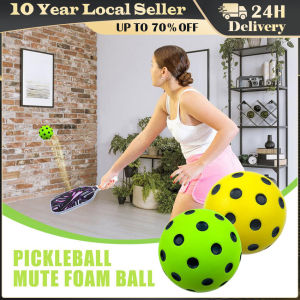 74MM Silent PU Foam SoftballPickleball Indoor Noiseless Practice BallSolid Black Dot Training Baseballs