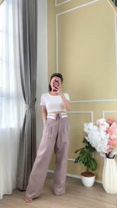 CJ FASHION - CELANA KULOT #2211 SELIN COLLAR CULLOTES PANTS PREMIUM