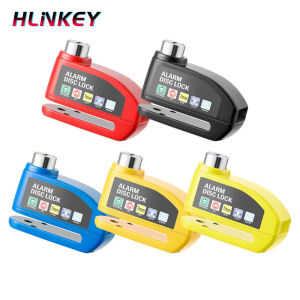 HLINKEY Bicycle Alarm Disc Brake Electric Lock Bike Anti-Theft Wheel Lock Waterproof 110dB Aluminum Alloy Motorcycle Accessories
