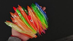 Ackibbik 20pcs Octopus Skirts Fishing Lure Trolling Lures Fishing Tackle Soft Plastic Lures Squid Skirts Saltwater