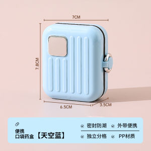 Portable Mini Pill Box Reminder Storage Organizer Compact Travel Size Medicine Container Durable Food Grade PP Silicone