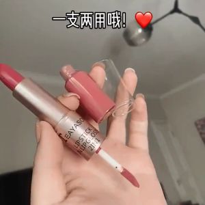 2 In 1 Double Head Matte Lipstick Lip gloss Set Waterproof Silk Velvet Lip Tint Stick Long Lasting Rouge Red Lip Gloss tint Makeup Set