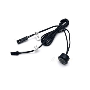 DC 12V 24V 5A LED Touch Dimmer Embedded Mount Cabinet Light Touch Switch Soft Start Dupont Cable Connector Silver/Black Shell