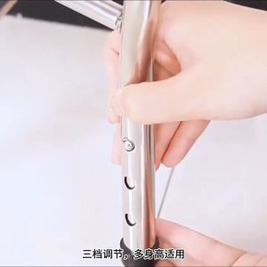 【Msia Stock】Elderly walking crutch chair Stainless steel multi-functional non-slip walking crutch chair folding