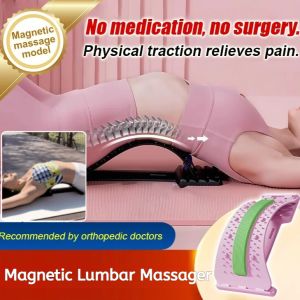 Magnetic Therapy Acupuncture Massage Lumbar Stretcher Spine Posture Corrector Lumbar Support Relief Back Pain Personal Care Equipment