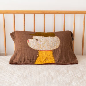 Pure Cotton Pillowcases Anti-Head Oil Set of Two Luxury Lightweight Bedding Accessories for Single Pillow by Asight