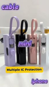 Portable Mini Power Bank Fast Charging 10000mAh battery PowerBank capsule with Cable led display