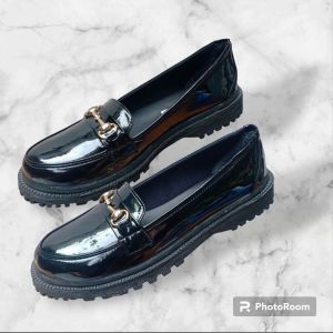 ML01 Sepatu Docmart Wanita Sepatu Oxford Sepatu Loafers Gaya Korea terlaris model baru