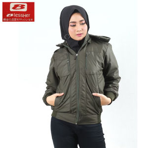 BLESSHER Jaket Motor Harian Wanita ZIPPER 9628 Terbaru Anti Air Terlaris Promo Anti Air Murah