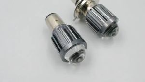 Dual color T19 H4 Motorcycle Electric LED Headlight Bulbs Hight Low beam 3000K 6000K
