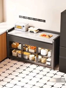 PANDH Floorstanding sideboard storage cabinet kitchen rack multi function workbench wall mounted storage cabinet