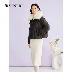 Detachable Fox Fur Collar Luxury Style Down Jacket